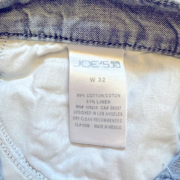 Classic JOE’S non-ripped, lightweight classier jean shirt - Picture 2 of 4